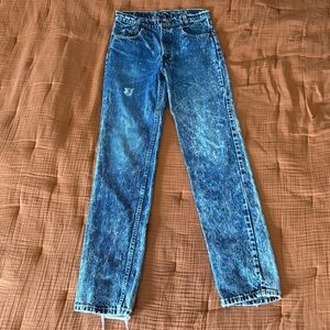 Vintage Levi’s 705-1109 orange tab Student jeans. Acid wash 30x32